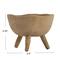 5.5" Large Matte Taupe Terracotta Footed Planter